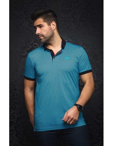 Polo - DOMINGO, turquoise - AU NOIR le concept de la Pate a emporter 