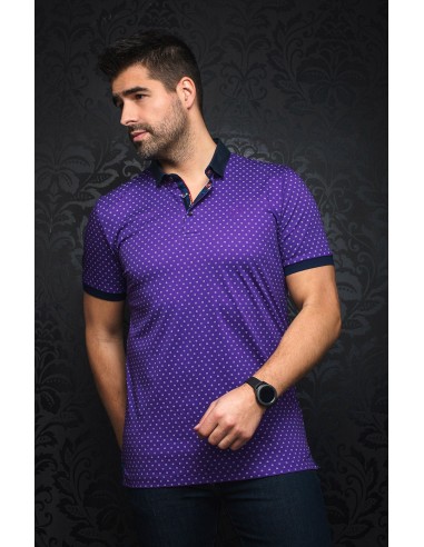 Polo - HEROLD, purple - AU NOIR de France