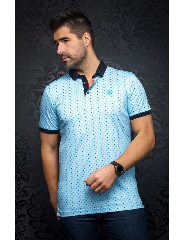 Polo - BATTISTA, turquoise - AU NOIR soldes