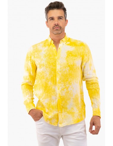 Chemise Scotch&Soda de couleur Jaune les muscles