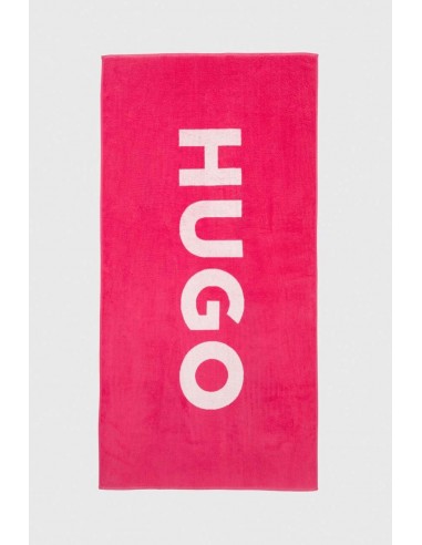 Serviette Hugo Boss de couleur Rose français