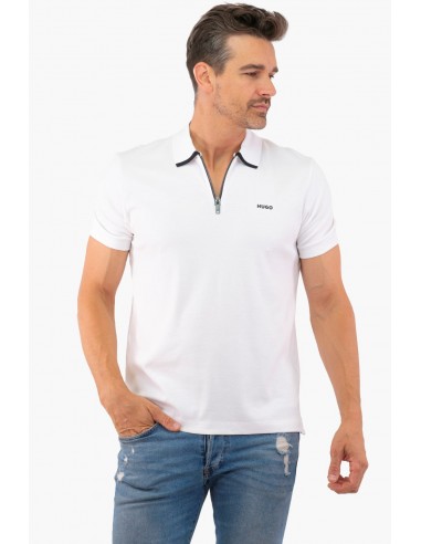 Polo Hugo Boss de couleur Blanc Véritable concentré