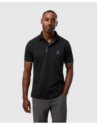 Polo Psycho Bunny de couleur Noir le des métaux précieux