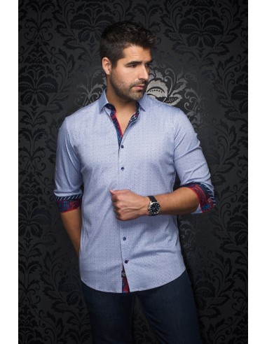 CHEMISE | MORGARI, White Blue Red pas cher 