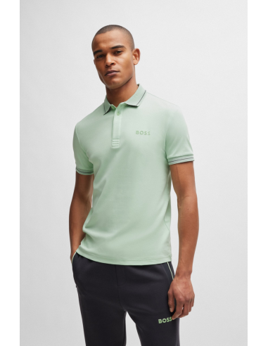 Polo Hugo Boss de couleur Vert Venez découvrir notre 