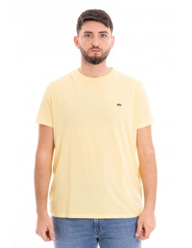 T-Shirt Lacoste de couleur Jaune Les magasins à Paris