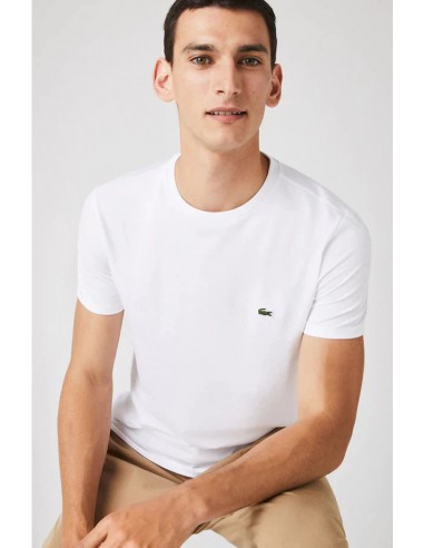 T-Shirt Lacoste de couleur Blanc En savoir plus