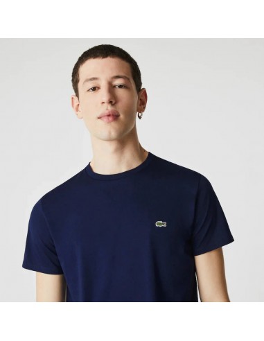 T-Shirt Lacoste de couleur Marine pas cher 