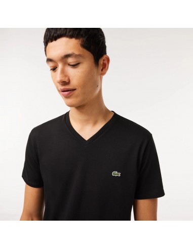 T-Shirt Lacoste de couleur Noir prix pour 