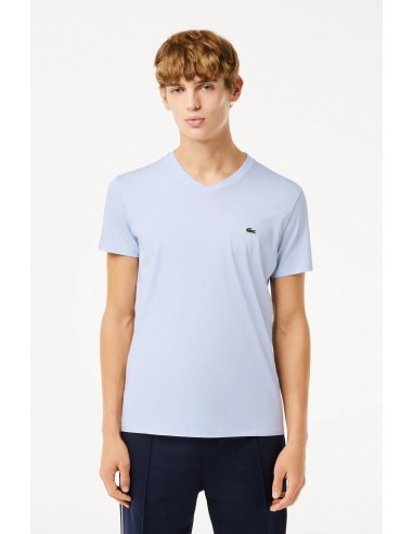 T-Shirt Lacoste de couleur Bleu Pale Véritable concentré