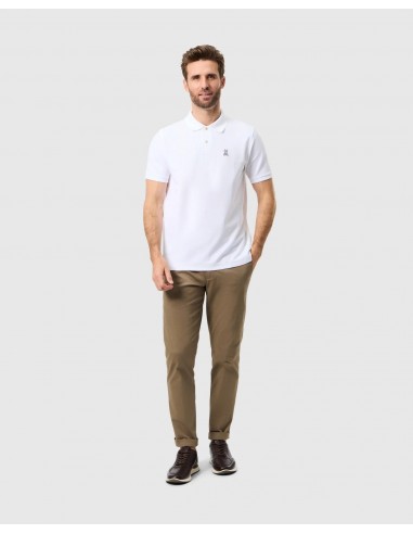 Polo Psycho Bunny de couleur Blanc français