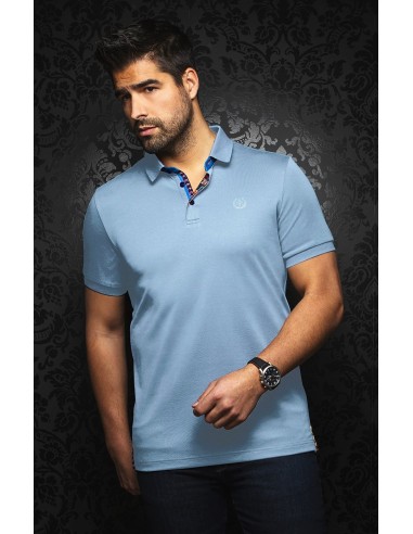 Polo | Eagle Light Blue - AU NOIR est présent 